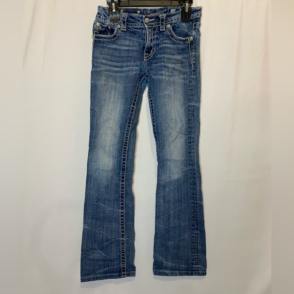 Miss me flared bootcut mid rise jeans size 27
